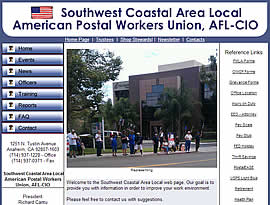 Southwest Coastal Area Local American Postal Workers Union website