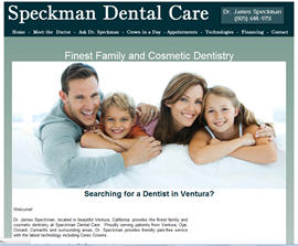 Speckman Dental Care website